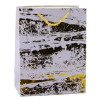 Lean Toys, torba prezentowa złote zdobienia elegancka, 23-18 x10 cm, 1 szt.