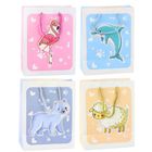 Lean Toys, torba prezentowa zwierzęta, 3d pastelowe, 23-18-10 cm, 1 szt.