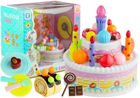Lean Toys, tort urodzinowy, zestaw z akcesoriami