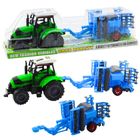 Lean Toys, traktor z broną talerzową, pojazd rolniczy