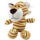 Lean Toys, tygrys z przyssawką, maskotka, kremowy, 23-12 cm