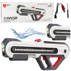 Lean Toys, W12, pistolet na wodę LED, biały, 60 cm