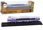 Lean Toys, wagon pociągu, model kolekcjonerski, biało-fioletowy, 1:48