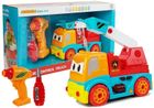 Lean Toys, wóz strażacki do rozkręcania, pojazd zdalnie sterowany