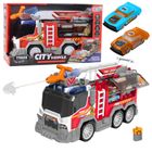 Lean Toys, wóz strażacki z napędem, światło dźwięk