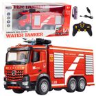 Lean Toys, wóz strażacki z wysuwaną drabiną, pojazd zdalnie sterowany