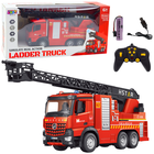 Lean Toys, wóz strażacki z wysuwaną drabiną, pojazd zdalnie sterowany