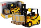 Lean Toys, wózek widłowy z naciągiem, pojazd, 1:16