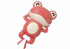 Lean Toys, żabka, nakręcana zabawka do kąieli, różowa, 12 cm