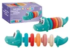 Lean Toys, zestaw edukacyjny dla malucha, krokodyl
