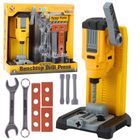 Lean Toys, zestaw majsterkowicza, wiertarka stołowa, interaktywna, 18 elementów