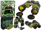Lean Toys, zestaw wojskowy z lornetką w pokrowcu