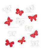 LearnHow, dekoracje patriotyczne, motyle, 12 elementy