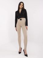 Legginsy damskie, beżowe, Calimera