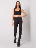 Legginsy damskie, czarne, Ex Moda