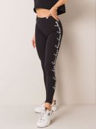 Legginsy damskie, czarne, Rue Paris