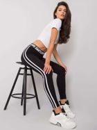 Legginsy damskie, czarne, Rue Paris