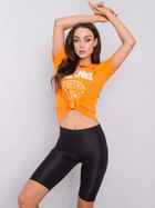 Legginsy damskie, kolarki, czarne, Rue Paris