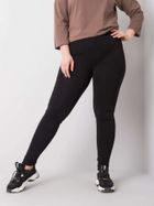 Legginsy damskie, plus size, czarne, Basic Feel Good