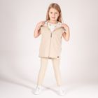 Legginsy dziewczęce, beżowe, Nicol