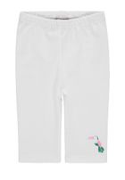 Legginsy dziewczęce, białe, Kanz