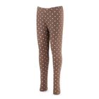 Legginsy dziewczęce, brązowe, Tup Tup
