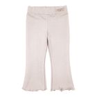 Legginsy dziewczęce, dzwony, beżowe, Eevi