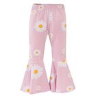 Legginsy dziewczęce, dzwony, różowe, Pinokio