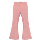 Legginsy dziewczęce, flare, różowe, Pinokio