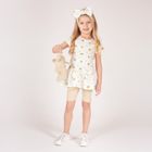 Legginsy dziewczęce, kolarki, beżowe, Nicol