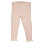 Legginsy dziewczęce, prążkowane, beżowe, Nicol