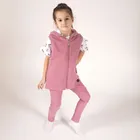 Legginsy dziewczęce, różowe, Nicol