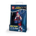 LEGO Batman Movie, Harley Quinn, brelok do kluczy z latarką, czerwono-niebieski