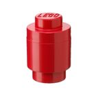 LEGO, Brick 1, okrągły pojemnik klocek, czerwony
