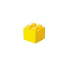 LEGO, Brick 4, mini pojemnik klocek, żółty