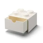 LEGO, Brick 4, pojemnik klocek z szufladą, biały