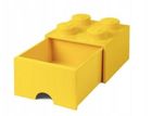 LEGO, Brick 4, pojemnik klocek z szufladą, żółty
