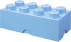 LEGO, Brick 8, pojemnik klocek, błękitny