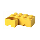 LEGO, Brick 8, pojemnik klocek z dwoma szufladami, żółty
