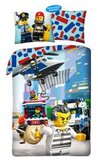 LEGO City, 2-częściowy komplet pościeli, 140-200 cm