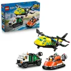 LEGO City, Zestaw z samolotem, ciężarówką serwisową i poduszkowcem, 60505
