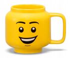 LEGO, Iconic, mała głowa, kubek ceramiczny, chłopiec, z uśmiechem, 255 ml