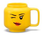 LEGO, Iconic, mała głowa, kubek ceramiczny, dziewczynka, oczko, 255 ml