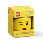 LEGO, mała głowa, dziewczynka z oczkiem, pojemnik do przechowywania, rozmiar XS, 0,36l
