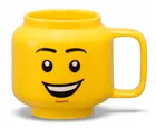 LEGO, mała głowa, kubek ceramiczny, chłopiec, z uśmiechem, 255 ml