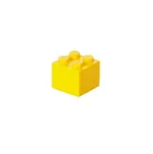 LEGO, mini lunchbox, klocek 4, żółte