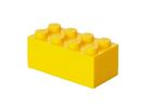 LEGO, mini lunchbox, klocek 8, pudełko, żółty