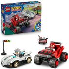 LEGO Sonic the Hedgehog, Silver w samochodzie kontra Knuckles w monster trucku, 77118