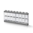 LEGO, witrynka na 16 minifigurek, szara