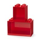 LEGO, zestaw półek, czerwone, 2 szt.